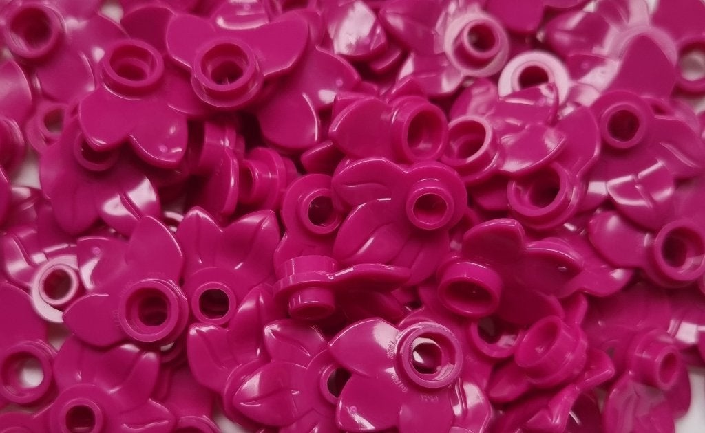 Lego 1x1 plant leave, Magenta (per 100), Ophalen of Verzenden, Nieuw, Losse stenen, Lego
