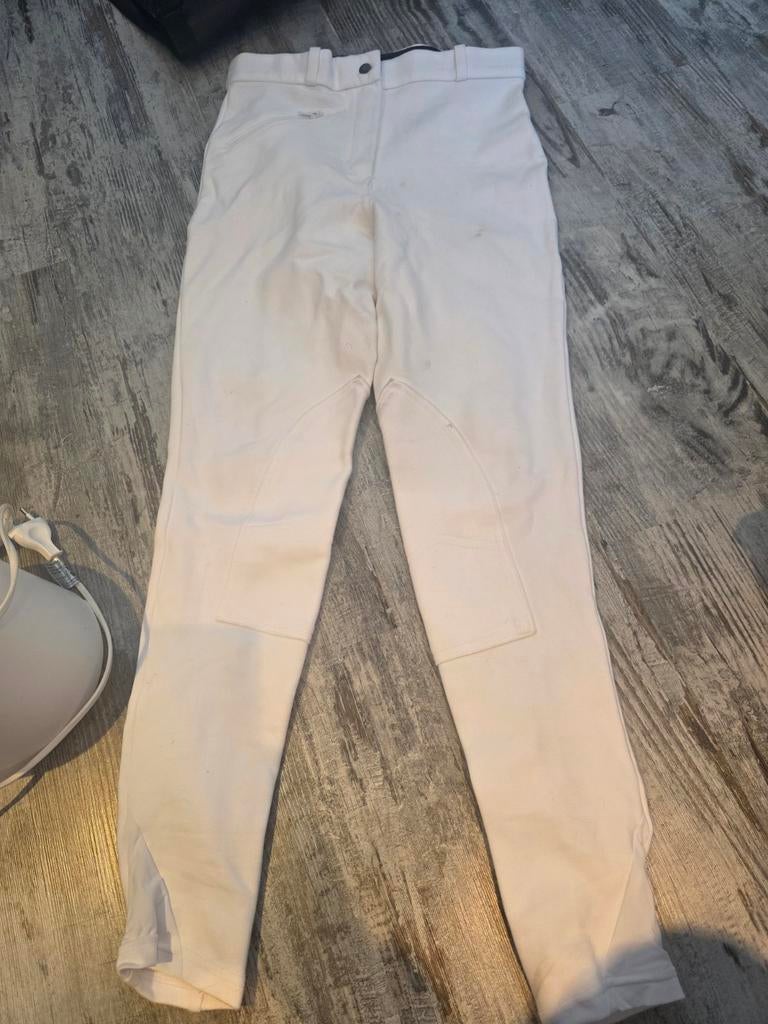 Witte rijbroek maat 34, Dieren en Toebehoren, Ophalen of Verzenden, Zo goed als nieuw, Dressuur, Onderkleding