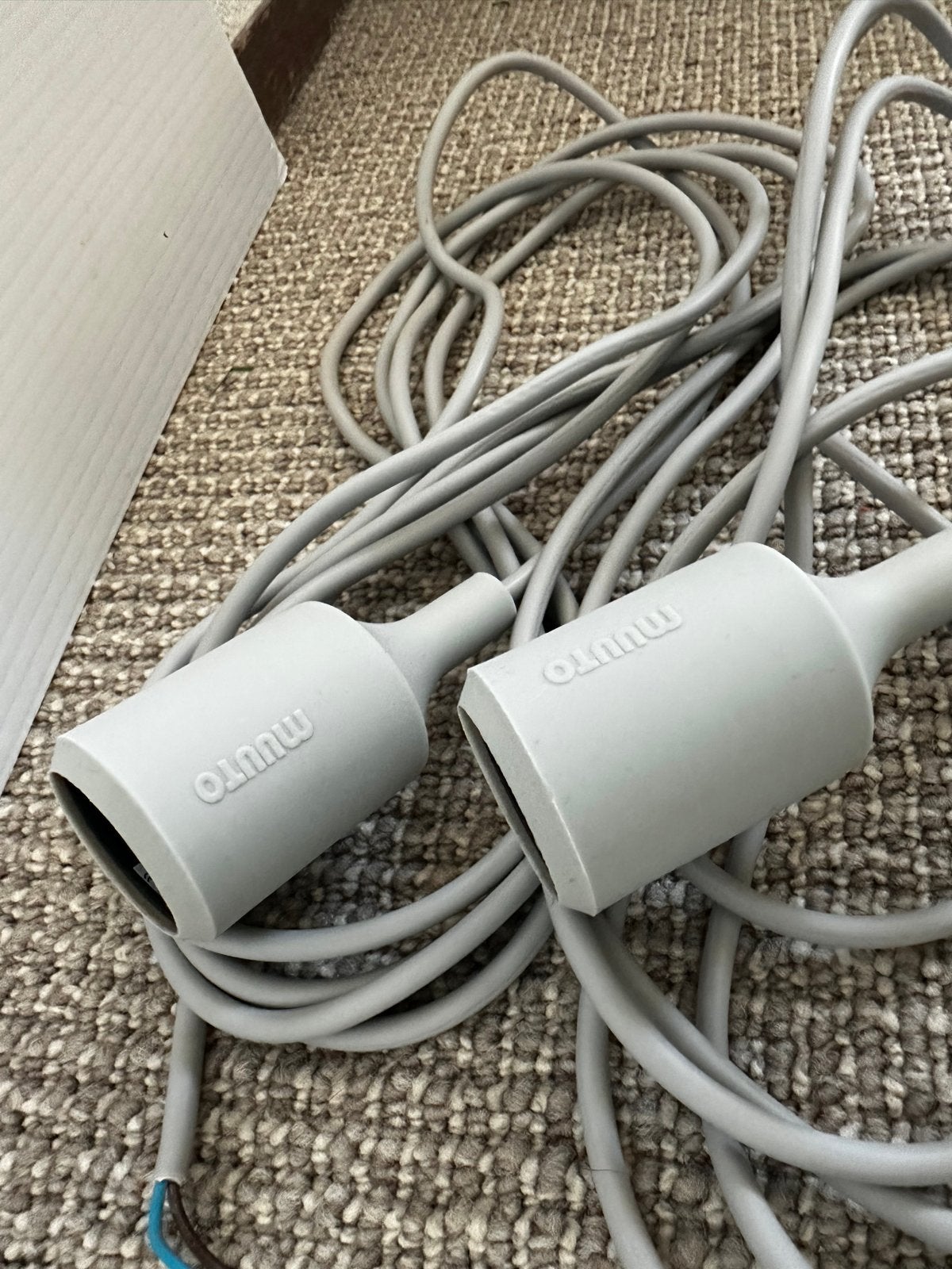 Muuto E27 Pendel Lampfitting - Grijs (Zonder lamp), Ophalen of Verzenden, Gebruikt