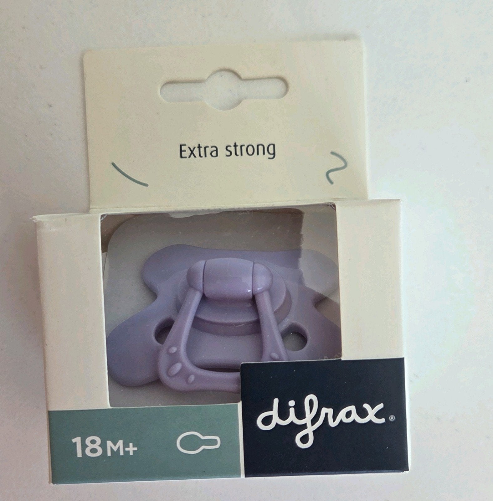 Difrax fopspeen 18 M+ Extra Strong (gratis af te halen), Kinderen en Baby's, Ophalen, Nieuw