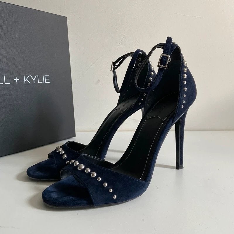 Kendall + Kylie | Donkerblauwe sandalen, Blauw, Nvt, Nvt, Nvt