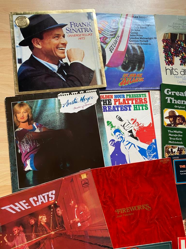 Partij van 30 diverse LP's - Pop, Rock, Soul, Country, Ophalen, Gebruikt, 1970 - 1979, Complilatie