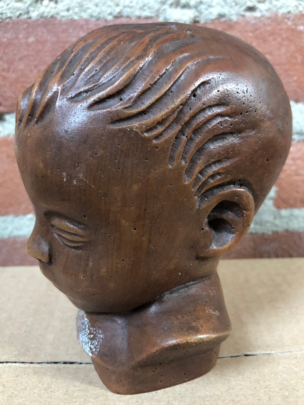 Vintage kinderbuste Gebroeders van Paridon AP 240, Overige onderwerpen, Minder dan 20 cm, Buste, Ophalen of Verzenden