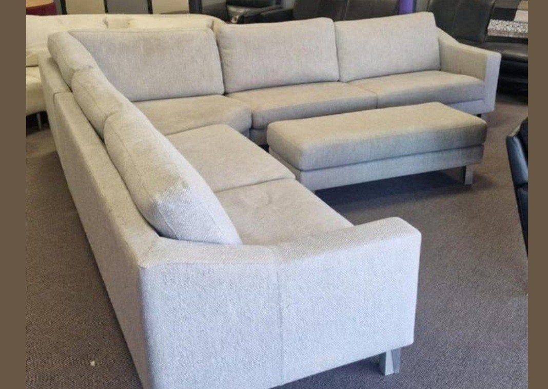 Leolux Antonia hoekbank met hocker, Ophalen, Gebruikt, Stof, Modern