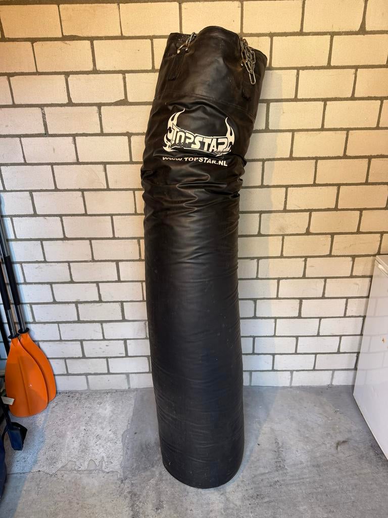 Bokszak 180 cm met metalen ketting, Sport en Fitness, Ophalen, Gebruikt, Bokszak