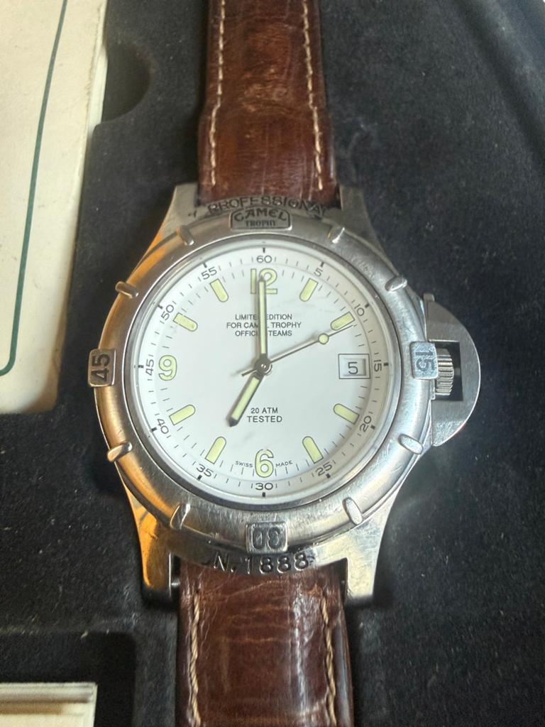 Camel trophy team professional horloge, Overige merken, Staal, Polshorloge, Ophalen of Verzenden