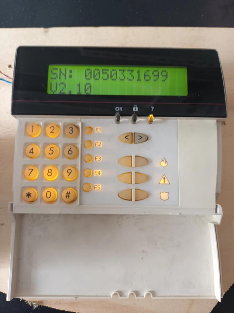 Alarm Lcd bedieningspaneel display keypad ASB Security, Ophalen of Verzenden, Zo goed als nieuw, Overige typen, Overige soorten