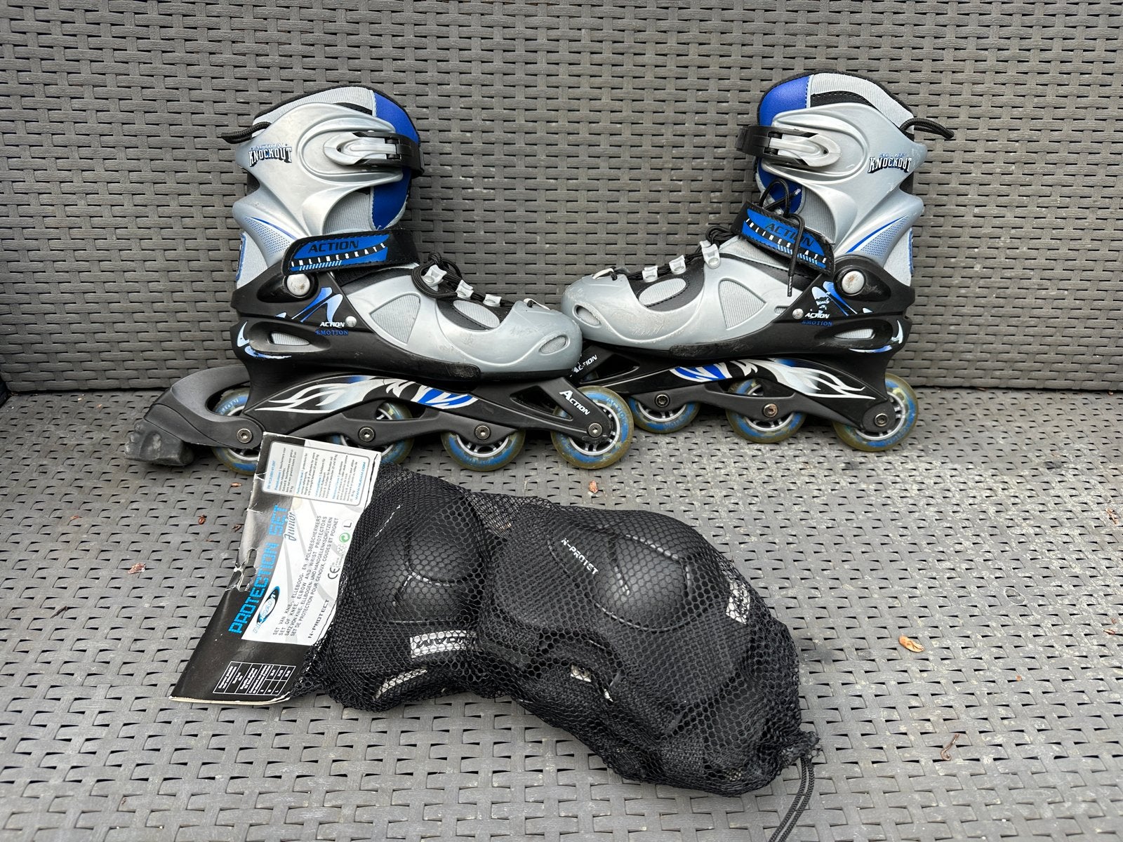 Verstelbare inline skates (mt 38-41) met protectorset, Ophalen, Kinderen, Inline skates 4 wielen, Verstelbaar