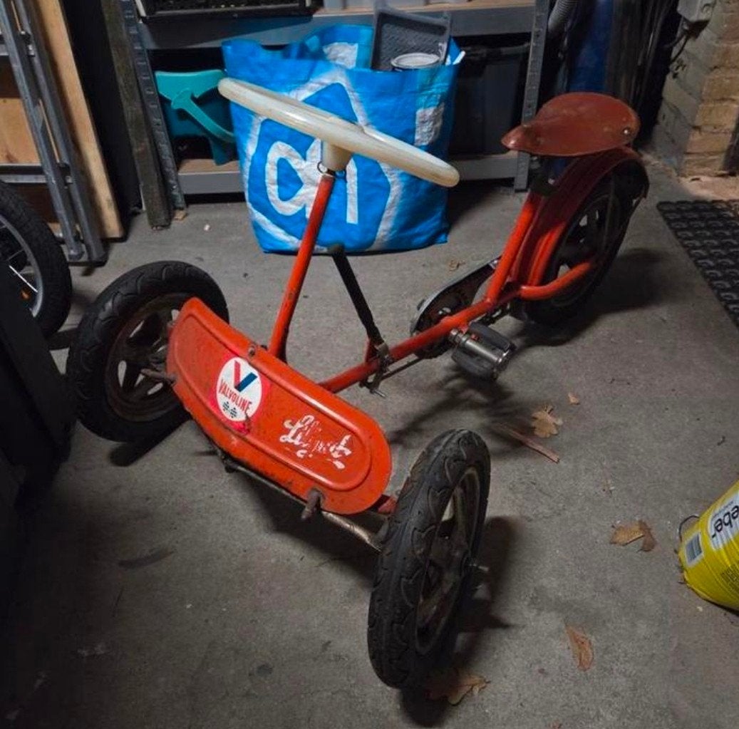 driewieler antiek jaren 50, Ophalen