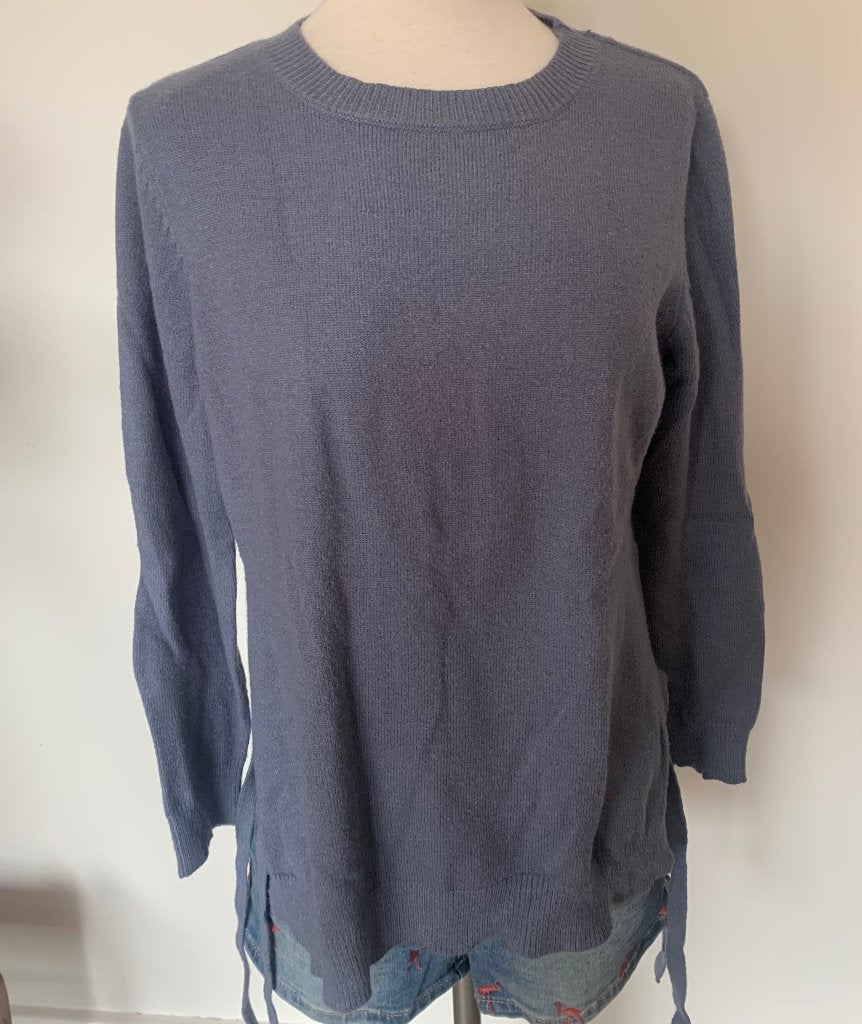 PIECES blauw grijze trui maat M ZGAN, Maat 38/40 (M), Blauw, Ophalen of Verzenden, Zo goed als nieuw