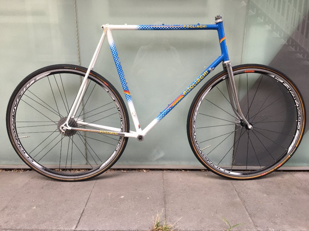 POGLIAGHI vintage steel frame 63cm w/ fork, Fietsen en Brommers, Gebruikt, Heren, Ophalen, Overige merken