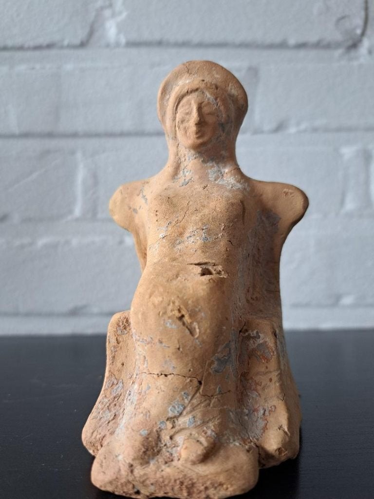 bodemvondst grieks beeldje van Demeter 5e eeuw voor chr, Antiek en Kunst, Ophalen of Verzenden