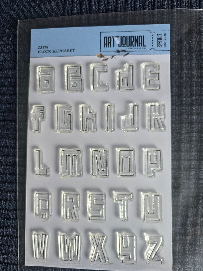 Elisabeth craft design, Art journal CS178 Block alphabet, Ophalen of Verzenden, Nieuw, Clearstamp