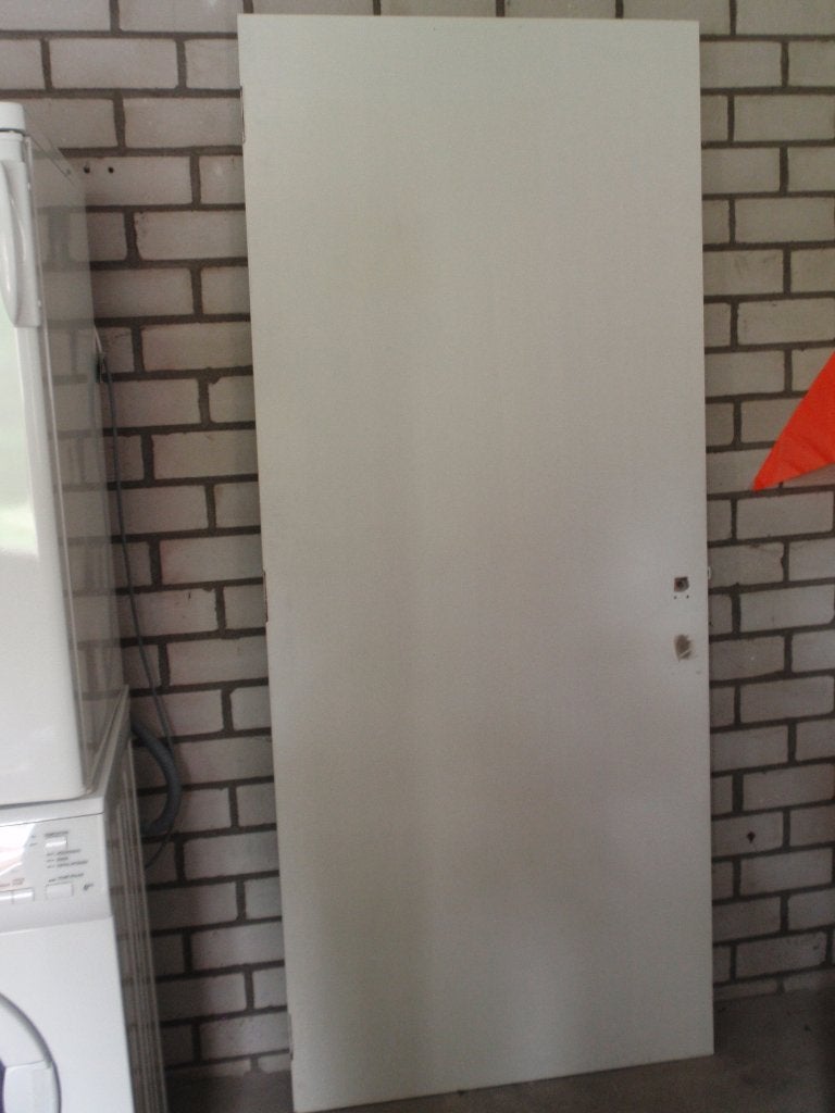 Gratis binnendeur 197x83x4 cm, zonder beslag, kleur: wit, Doe-het-zelf en Verbouw, Ophalen, Gebruikt, 80 tot 100 cm, Binnendeur
