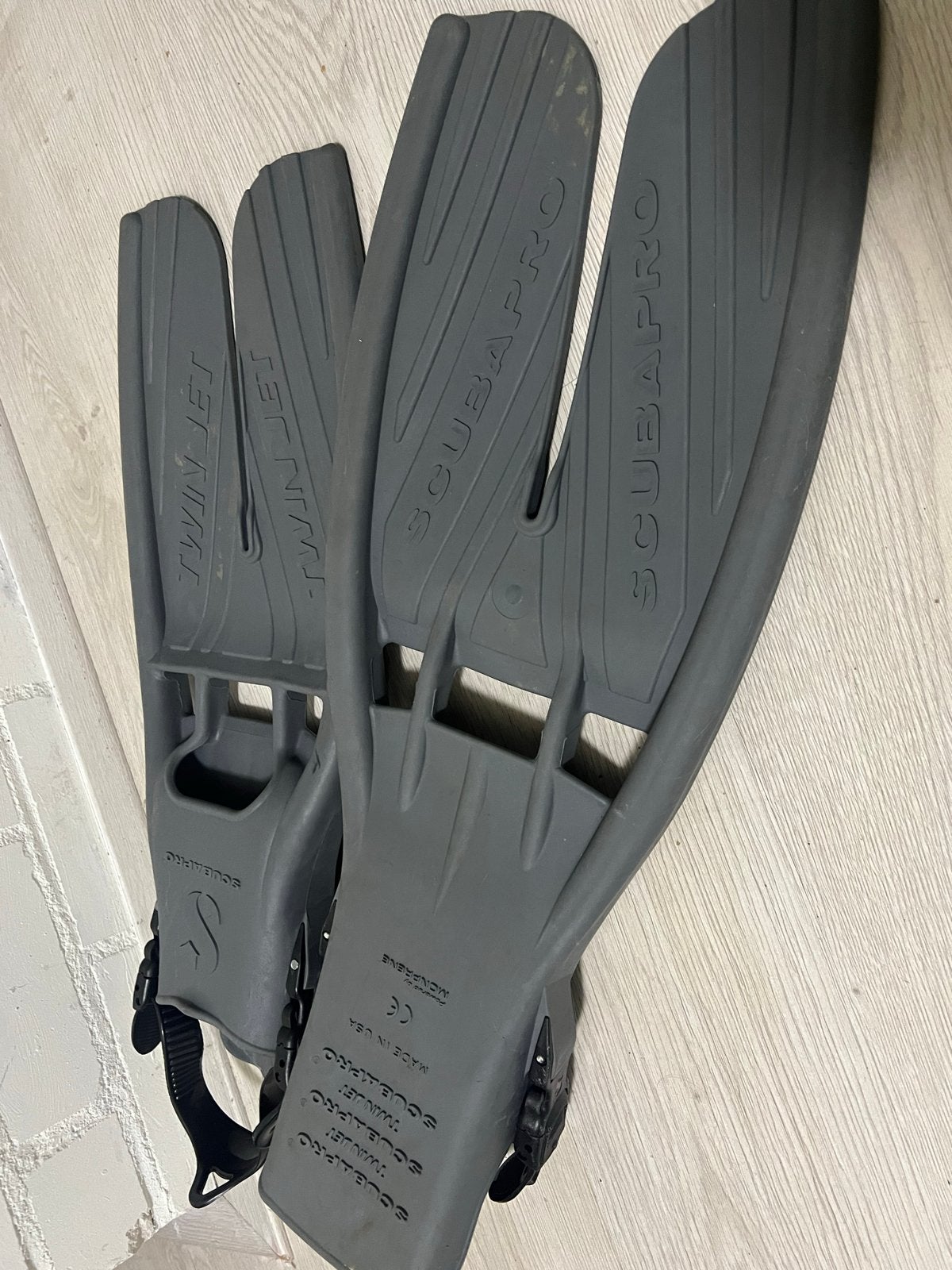 Scubapro Twin Jet Duikvinnen - Grijs, Ophalen, Gebruikt, Zwem- of Duikvliezen
