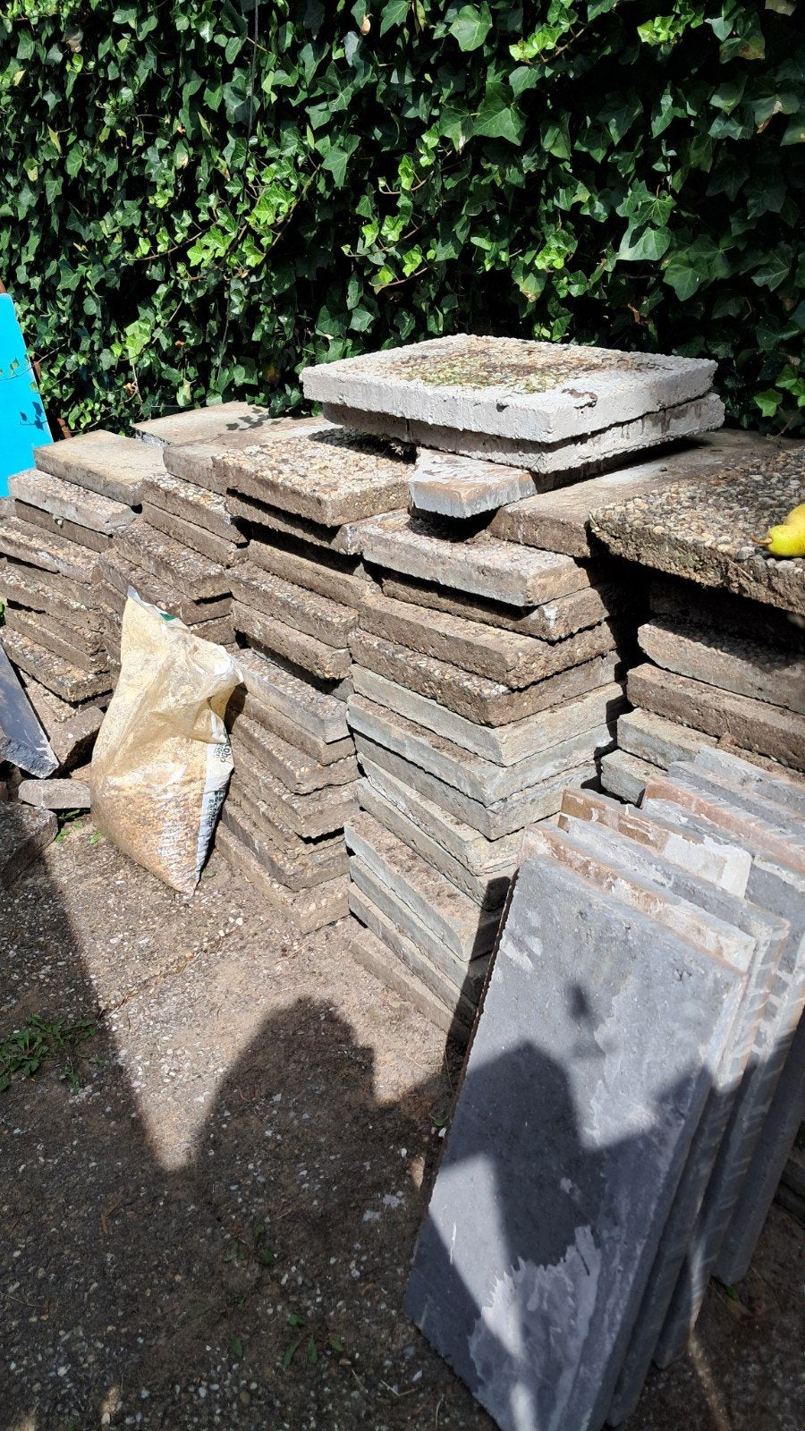 Grindtegels gebruikt. Gratis., Ophalen, Gebruikt, Klinkers, 10 m² of meer