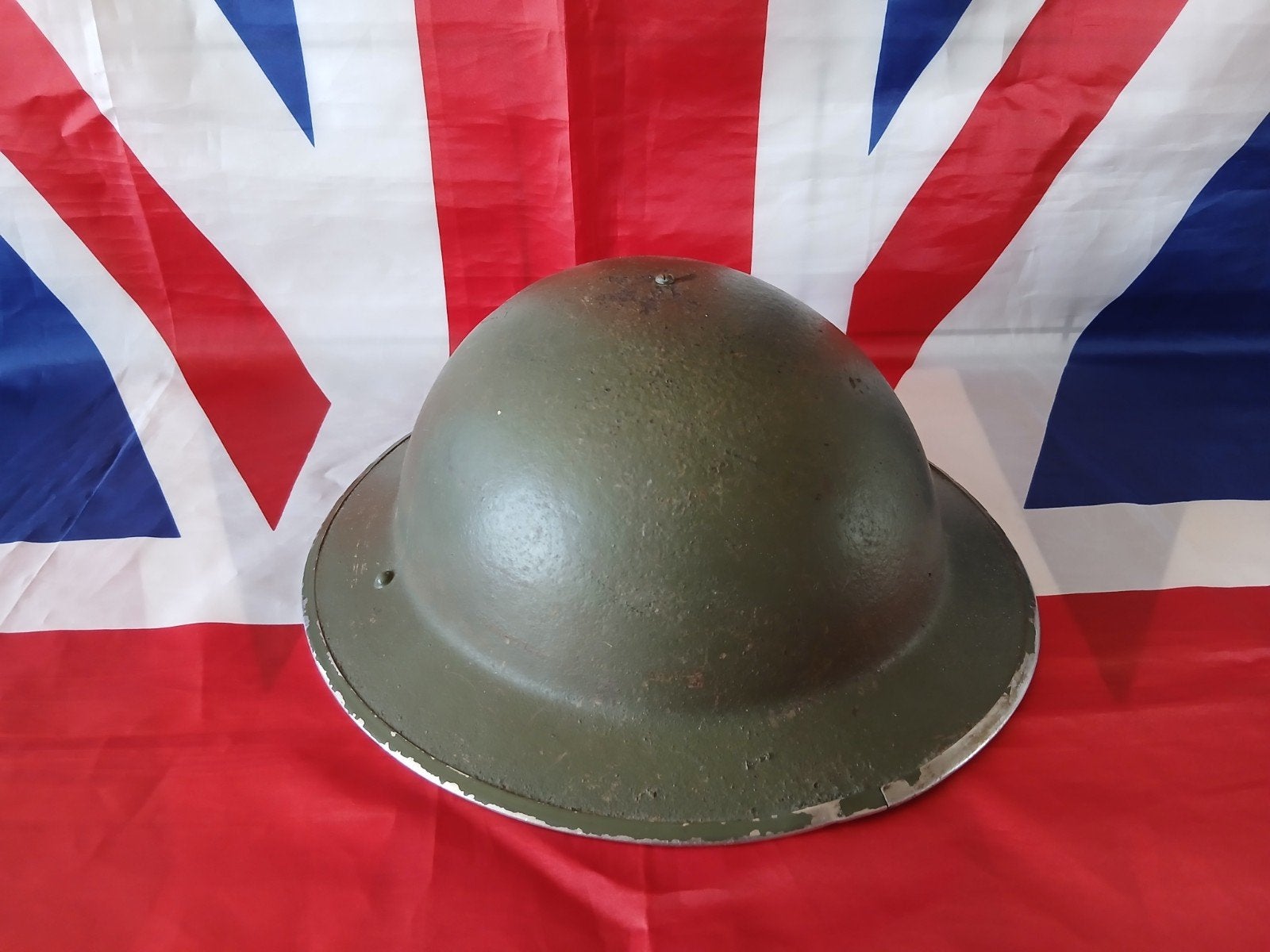 Britse Mk2 Combat Helm Wo2, Ophalen of Verzenden, Luchtmacht, Engeland, Helm of Baret