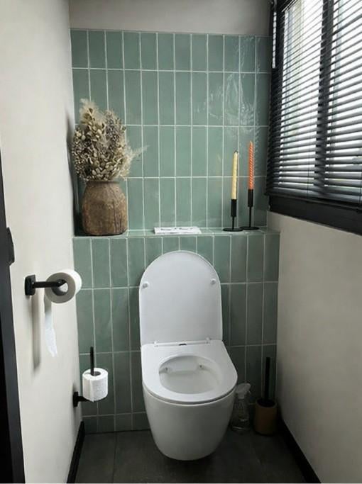 Groene Handvorm Wandtegel met Authentieke Look! Cifre jade, Verzenden, Nieuw, Overige typen