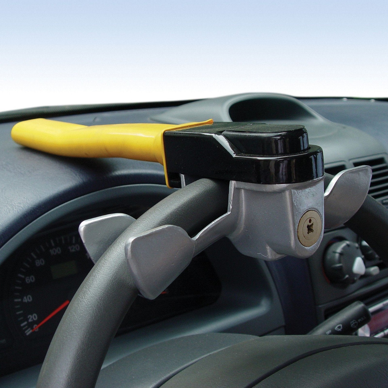 Stuurslot stoplock auto camper boot - 2 sleutels, Auto diversen, Auto-accessoires, Ophalen of Verzenden