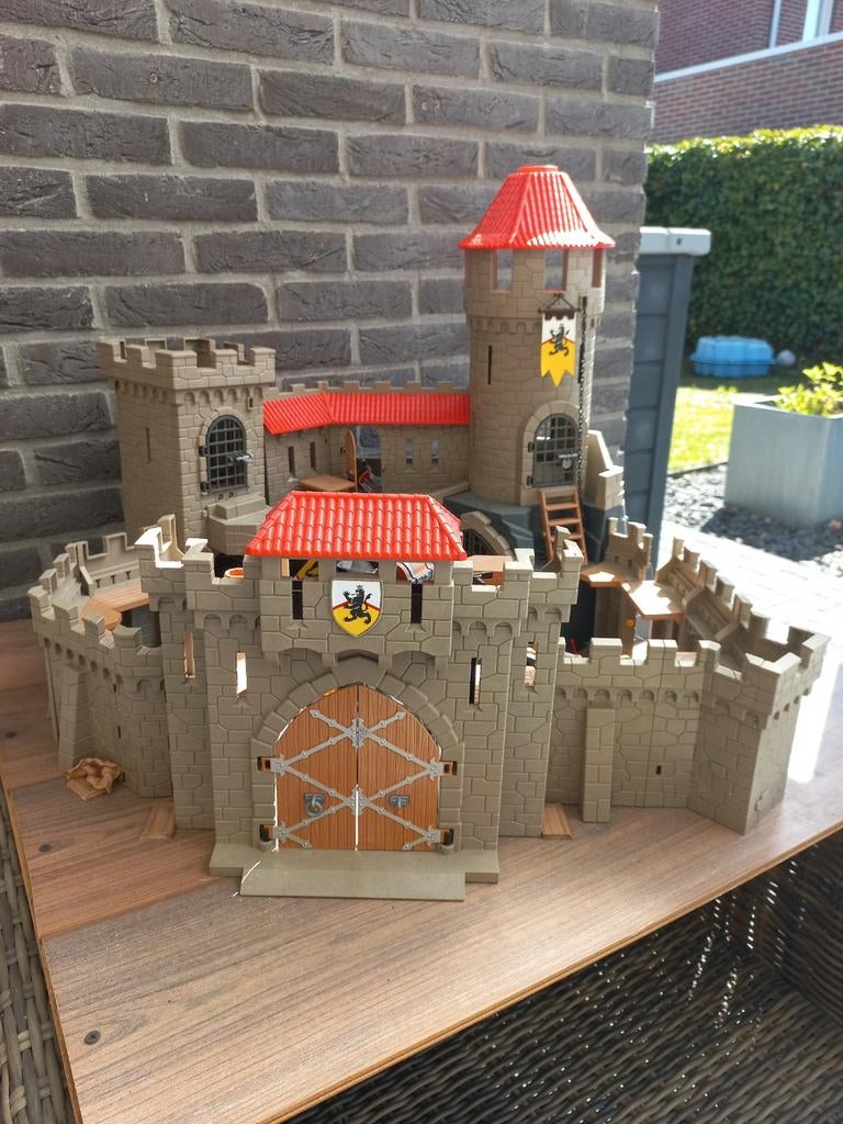 Playmobil Ridderkasteel 4865 met extra ridders etc., Kinderen en Baby's, Speelgoed | Playmobil, Ophalen of Verzenden, Gebruikt