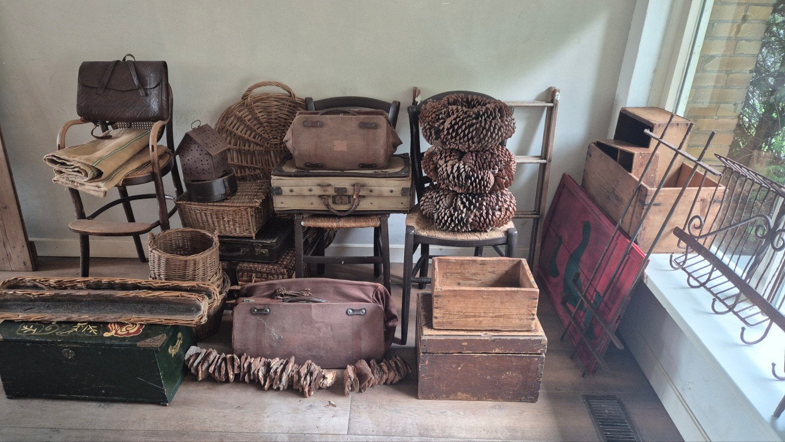 Diverse leuke decoratie.  Een koop!, Antiek en Kunst, Curiosa en Brocante, Ophalen