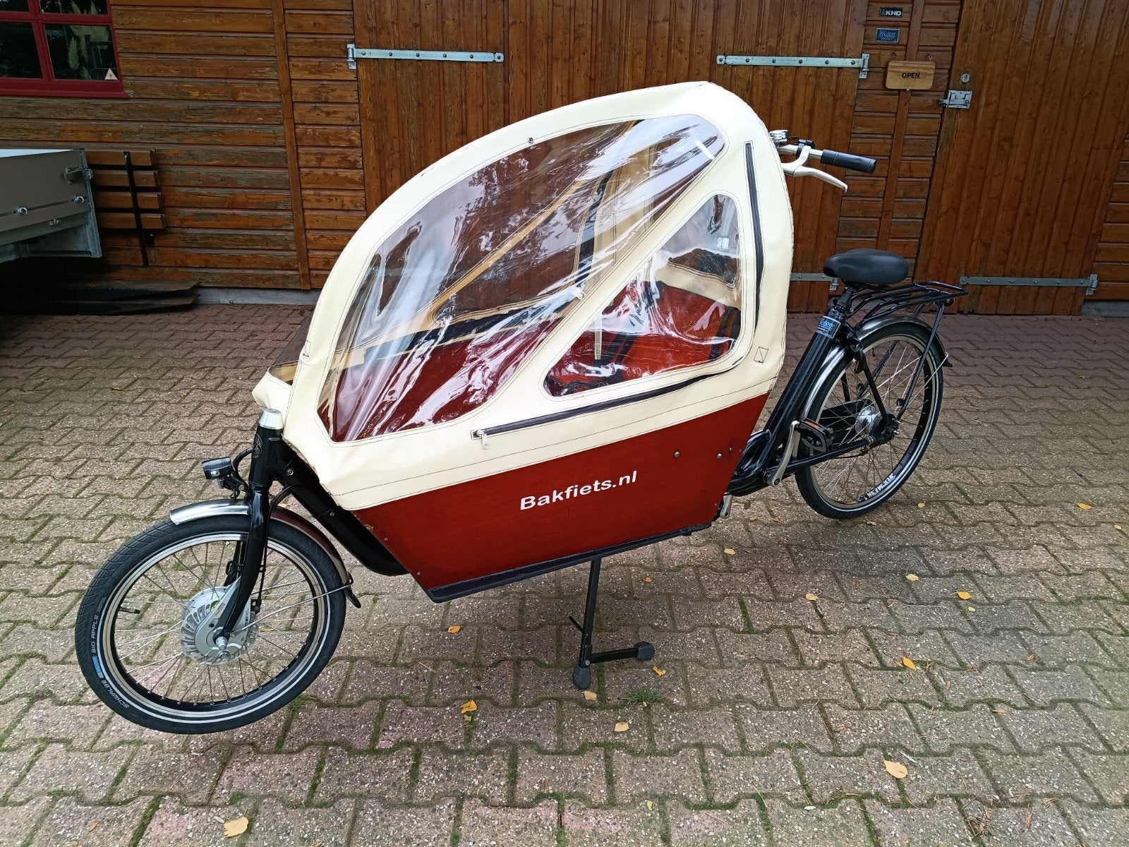 Bakfiets lang met opgebouwde elektrische ondersteuning, Fietsen en Brommers, Overige merken, Gebruikt, -, -