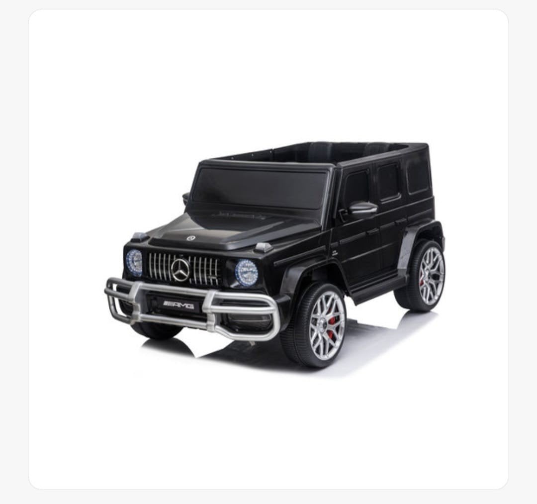 mercedes G63 12V 2-persoons kinderauto metallic zwart, Ophalen, Afstandsbediening