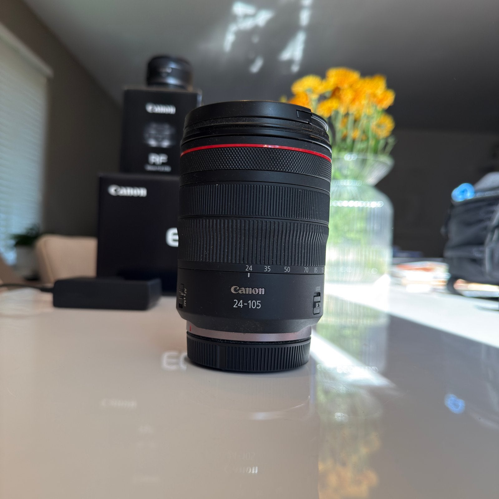 Canon RF 24-105mm F4 L IS USM Lens - Zo goed als nieuw, Ophalen, Canon, Autofocus, Canon RF