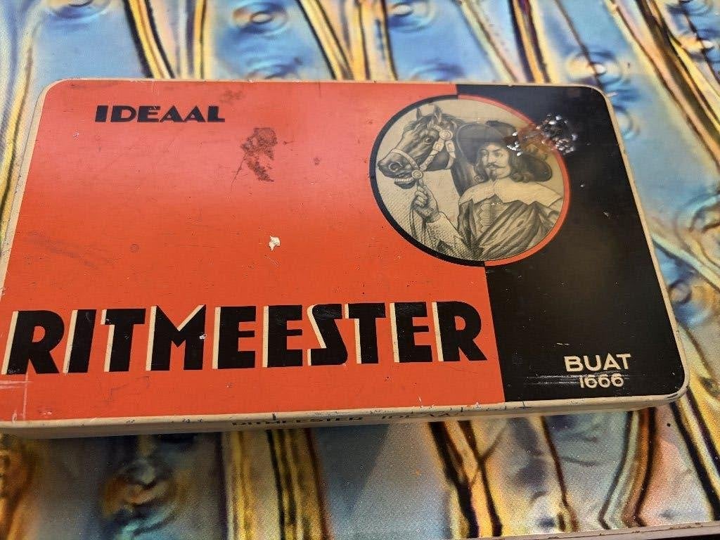 Vintage Ritmeester sigarenblik - Ideaal Buat 1666, Verzamelen, Blikken, Ophalen of Verzenden, Gebruikt, Overige, Overige merken