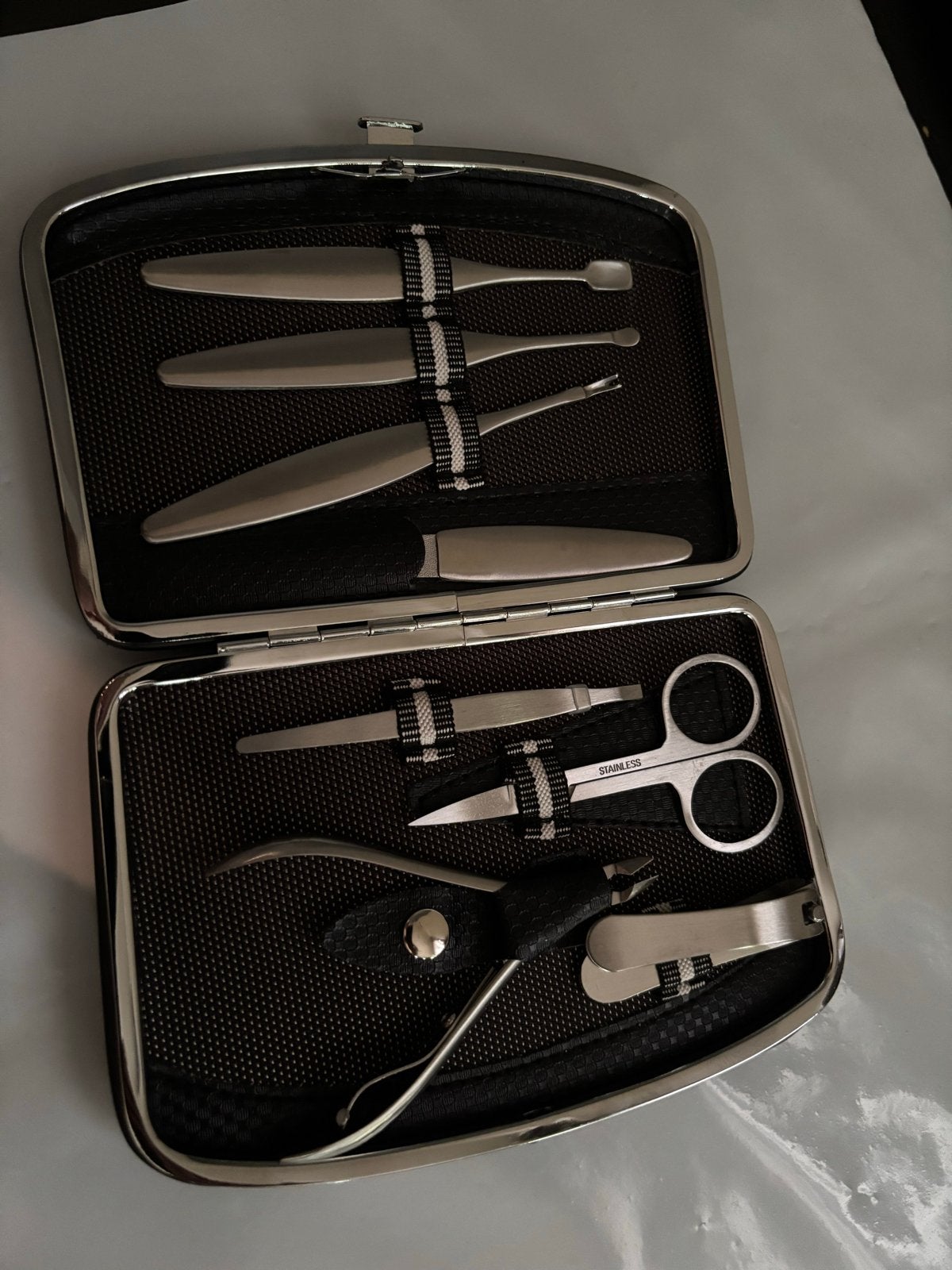 Manicure/Pedicure Set in Luxe Etui - Roestvrij Staal, Verzenden, Nieuw, Overige typen