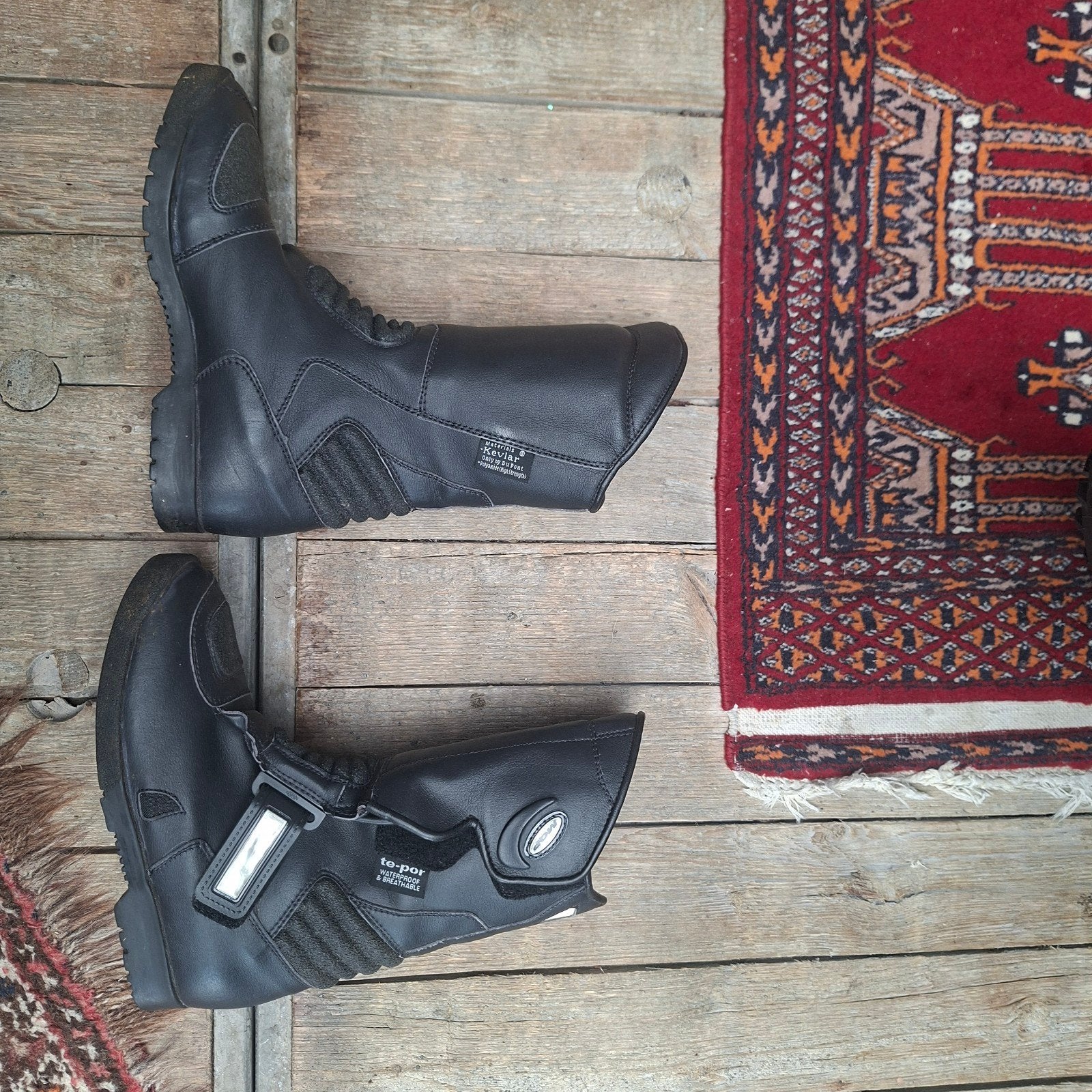Zwarte motorlaarzen  MQP maat 37 kevlar, Ophalen of Verzenden, Tweedehands, Laarzen
