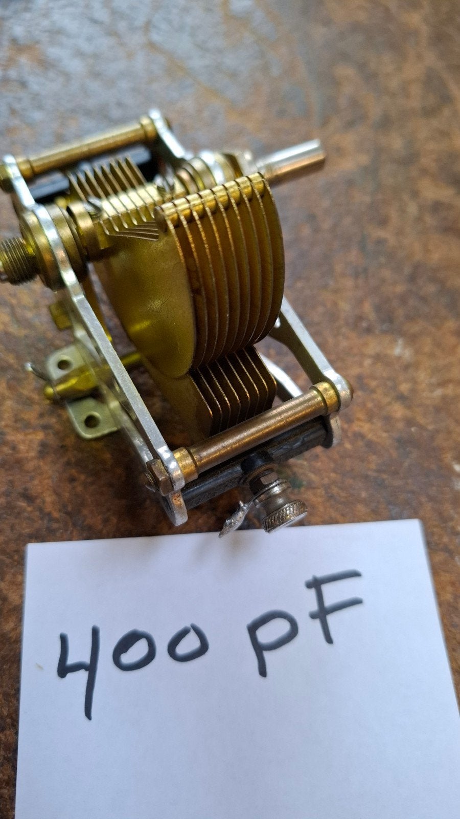 Variabele condensator 400 pF - Ideaal voor radio projecten, Ophalen of Verzenden, Gebruikt