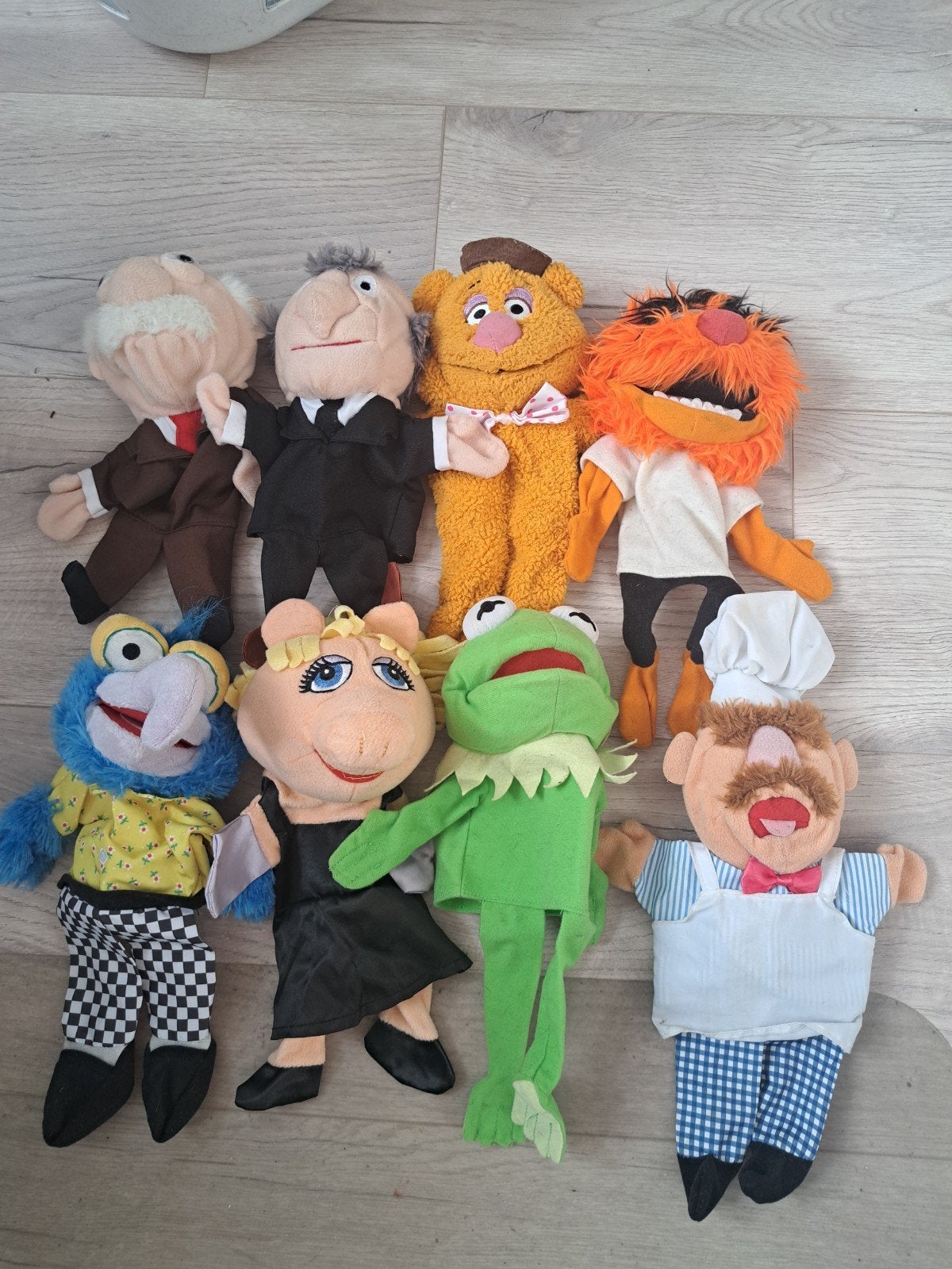 Muppet Show Handpoppen Set - Kermit, Miss Piggy en meer!, Ophalen, Overige typen, Zo goed als nieuw, Middelgroot (20 tot 80 cm)