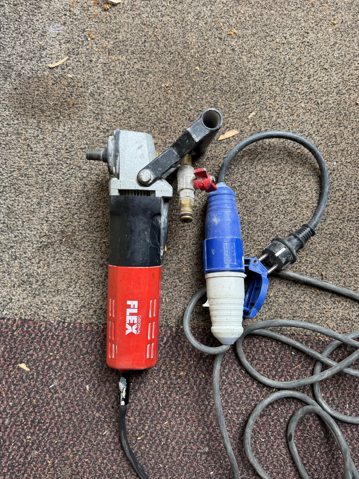FLEX LW 1503 Haakse Slijper met Wateraansluiting 800W zgan, Ophalen, Gebruikt, 700 tot 1000 watt, Haakse handslijpmachine