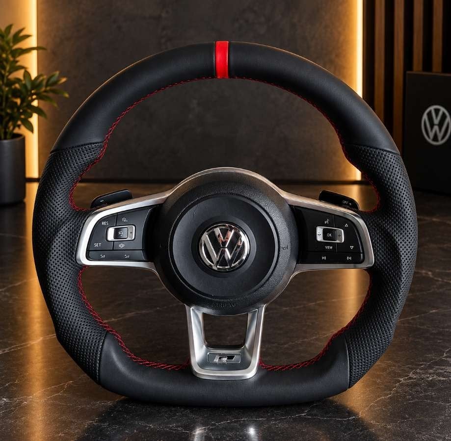 VW R-Line Stuurwiel - Nieuw met Rode Stiksels, Ophalen of Verzenden
