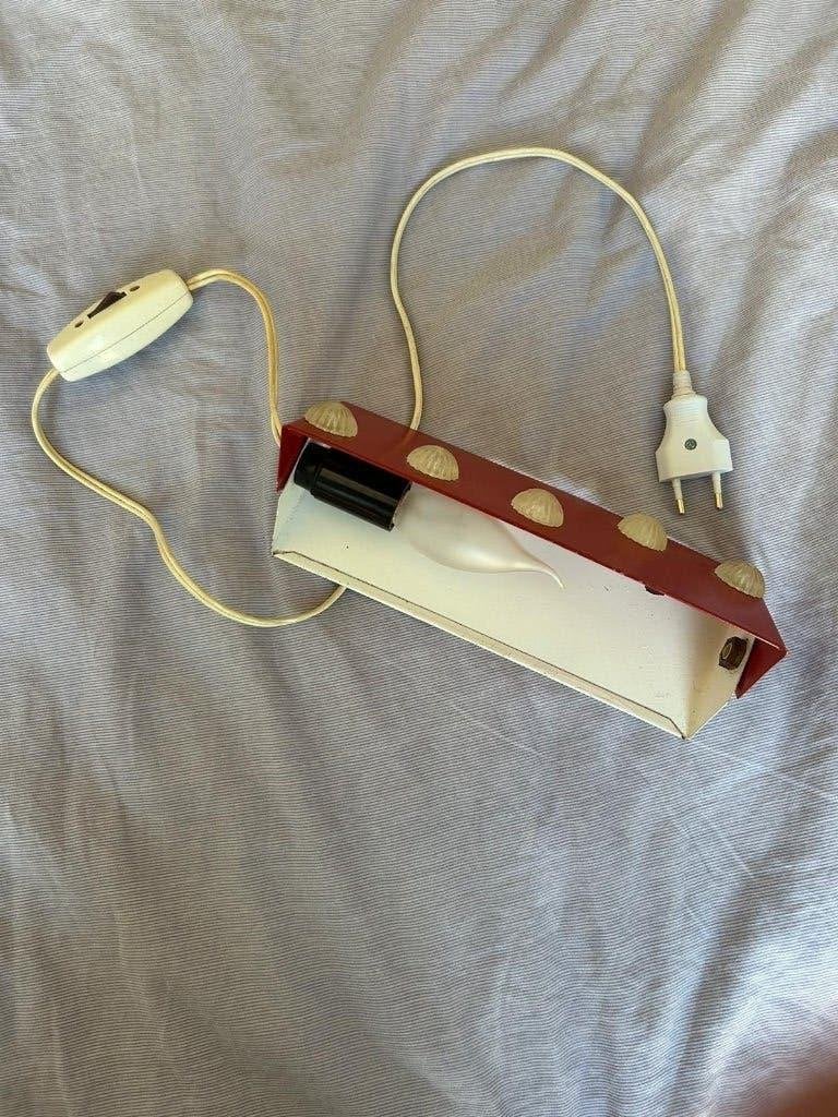 retro wandlampje / bedlampje (Rood / Wit), Ophalen, Huis en Inrichting