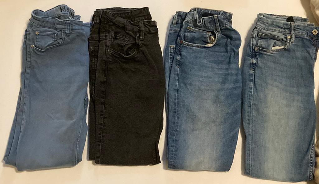 4 spijkerbroeken maat 170 jongens, Kinderen en Baby's, Kinderkleding | Maat 170, Ophalen of Verzenden, Gebruikt, Jongen, Broek