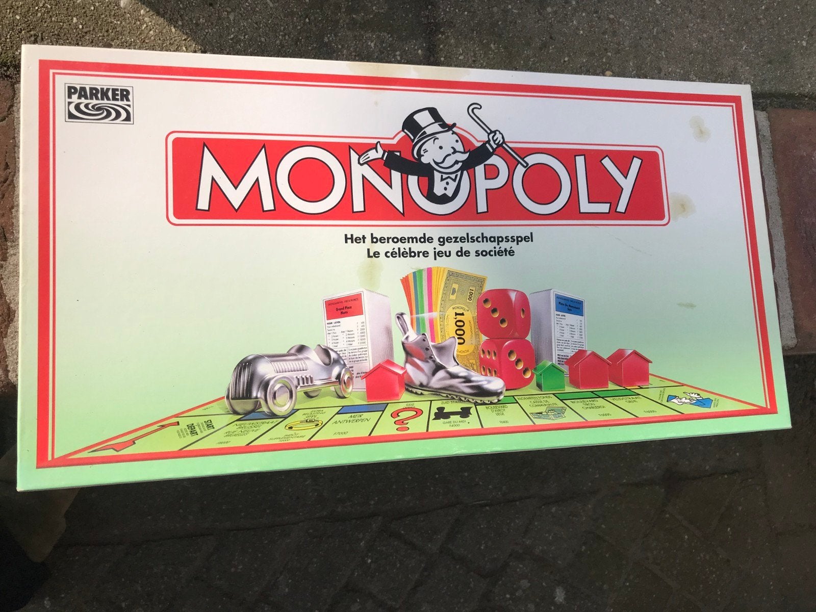 Monopoly Bordspel - België, Vijf spelers of meer, Ophalen of Verzenden, Gebruikt, Parker
