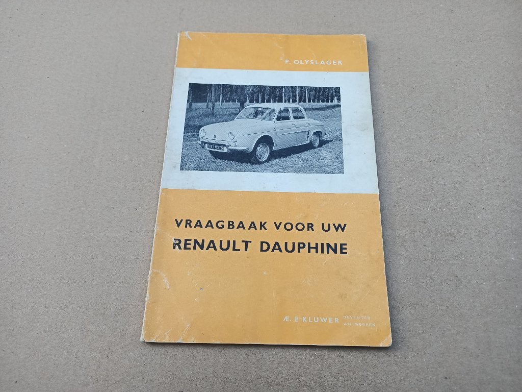 Instructieboekje/ Vraagbaak: Renault Dauphine (1963-1966), Verzenden