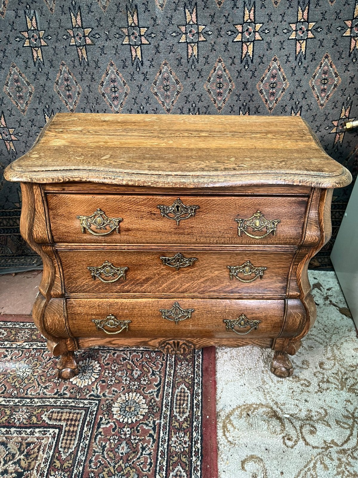 Mooi lade kastje antiek!, Huis en Inrichting, Kasten | Ladekasten, Gebruikt, Eikenhout, 50 tot 100 cm, 3 of 4 laden