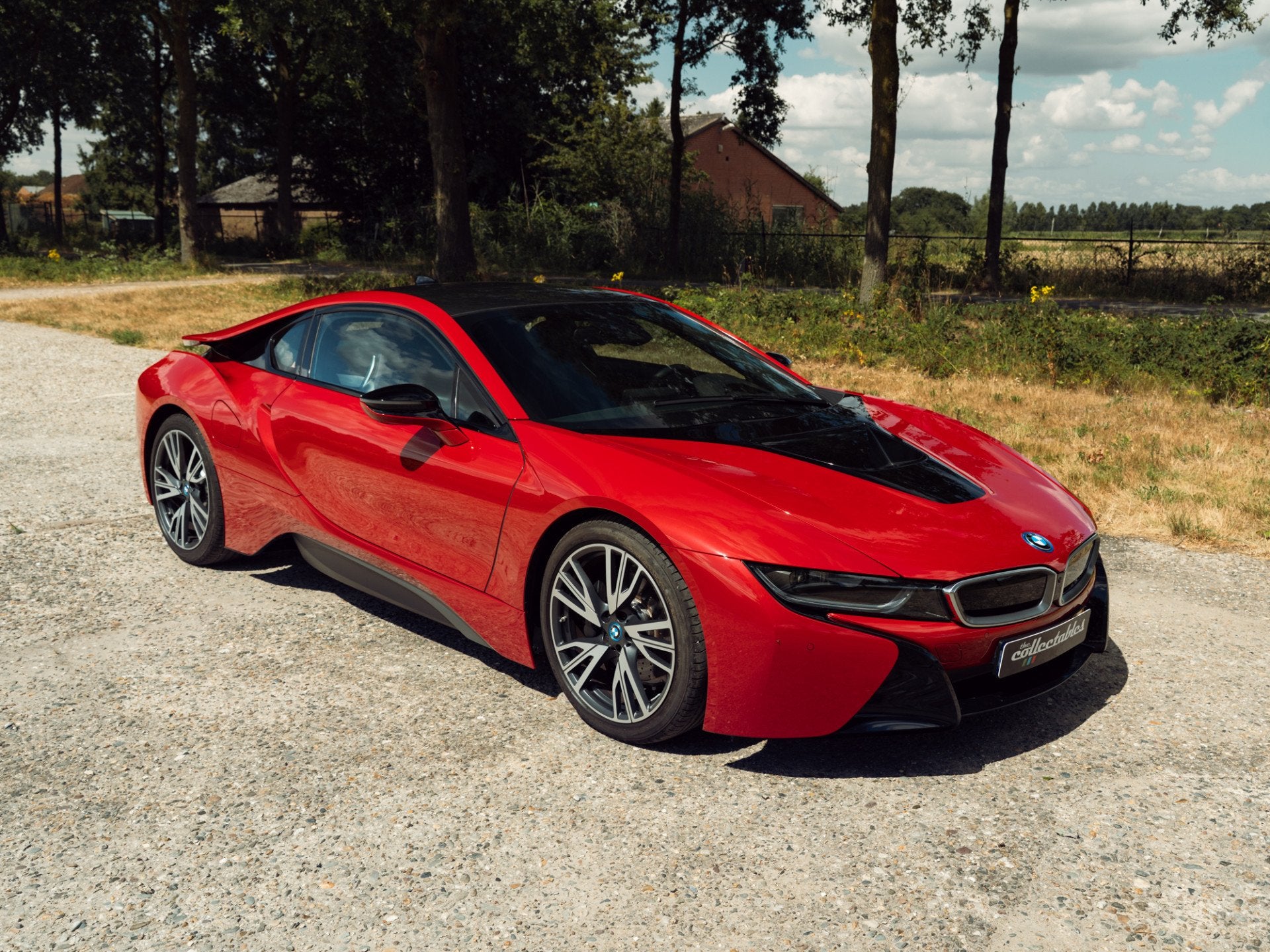 BMW i8 Protonic Red Edition (bj 2016, automaat), Auto's, BMW, Automaat, Gebruikt, 48 km/l, 4 stoelen