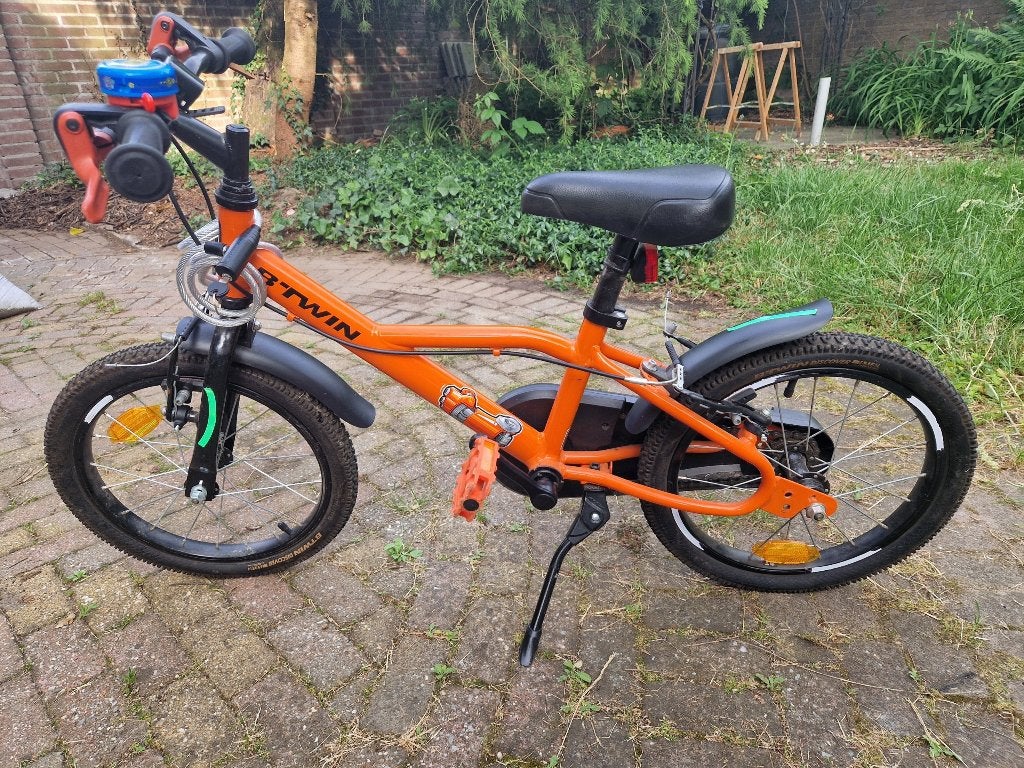 Kinderfiets 500 16 inch 4-6 jaar, Ophalen, Zijwieltjes, Velgrem, BTWIN