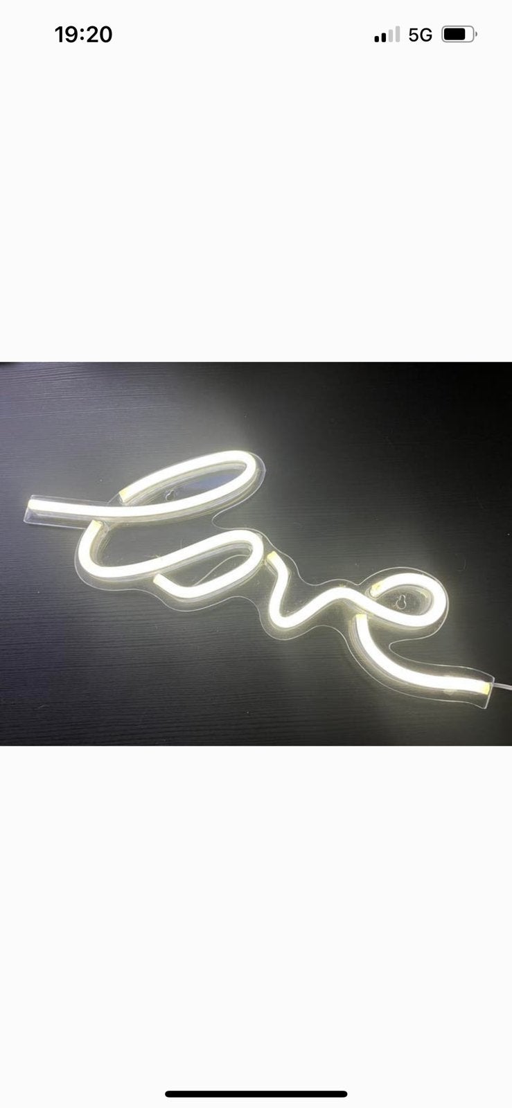 LOVE led neonverlichting, Huis en Inrichting, Lampen | Wandlampen, Ophalen of Verzenden, Zo goed als nieuw