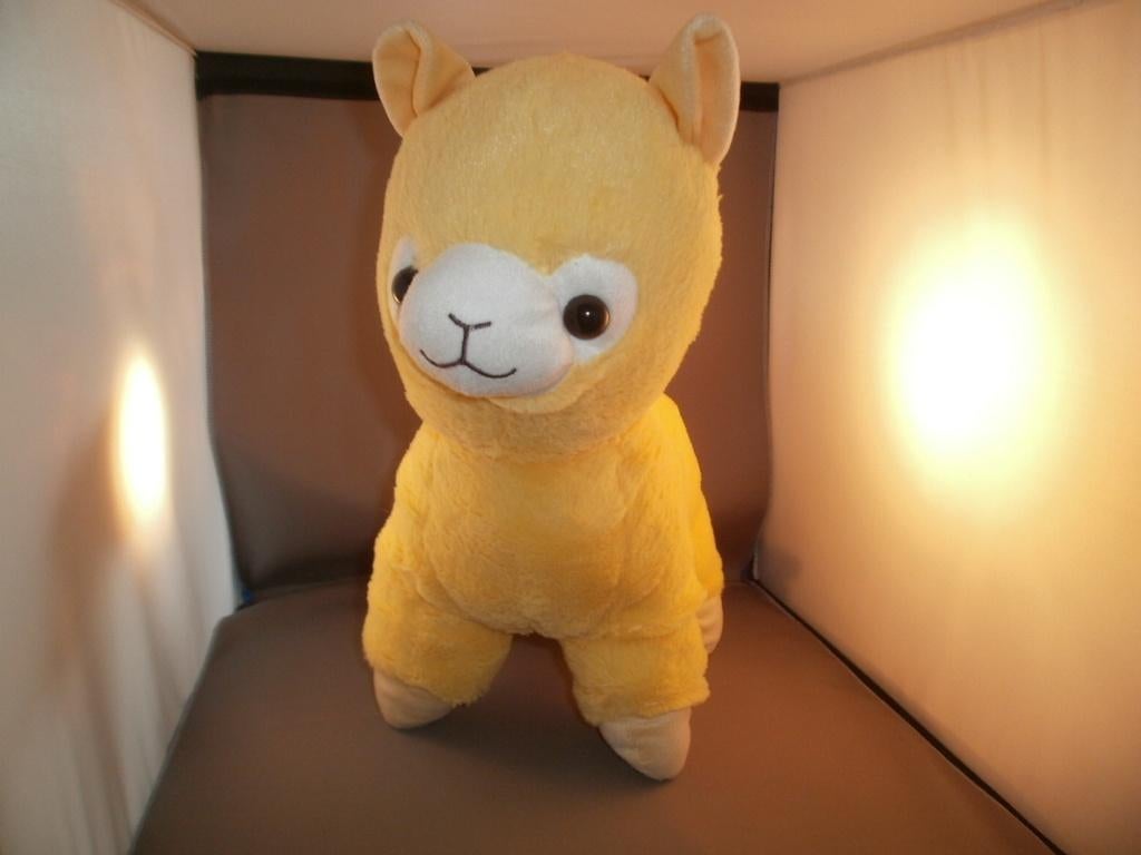 sunkid Kruidvat alpaca geel /wit velours xl 38cm hoog cadeau, Ophalen of Verzenden, Nieuw, Overige typen