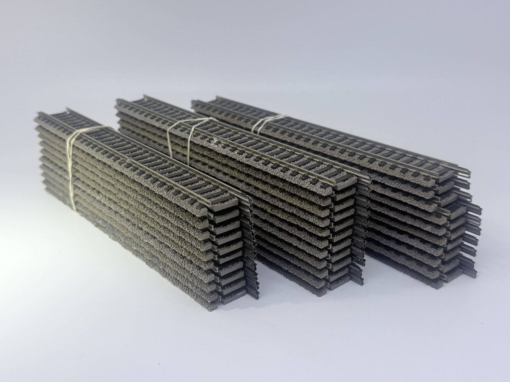 Fleischmann 6101 - 90 stuks rechte rails, Hobby en Vrije tijd, Modeltreinen | H0, Gebruikt, Gelijkstroom, Fleischmann, Rails