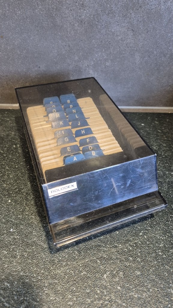 Vintage Rolodex VIP, kaartenbak, nieuw! T8, Diversen, Tweedehands verkoop, Tweedehands verkoop, Gebruikt, Ophalen of Verzenden