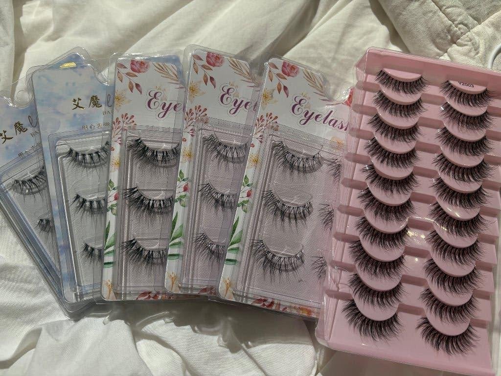 11 pakjes Lashes wimpers bond and seal, Ogen, Zwart, Nieuw, Ophalen of Verzenden