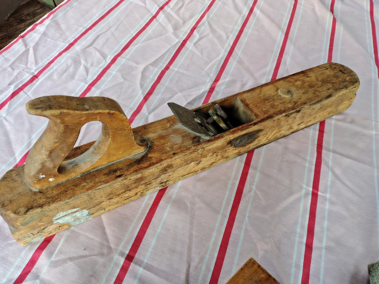 Oude houten schaaf - Antiek gereedschap, Ophalen of Verzenden