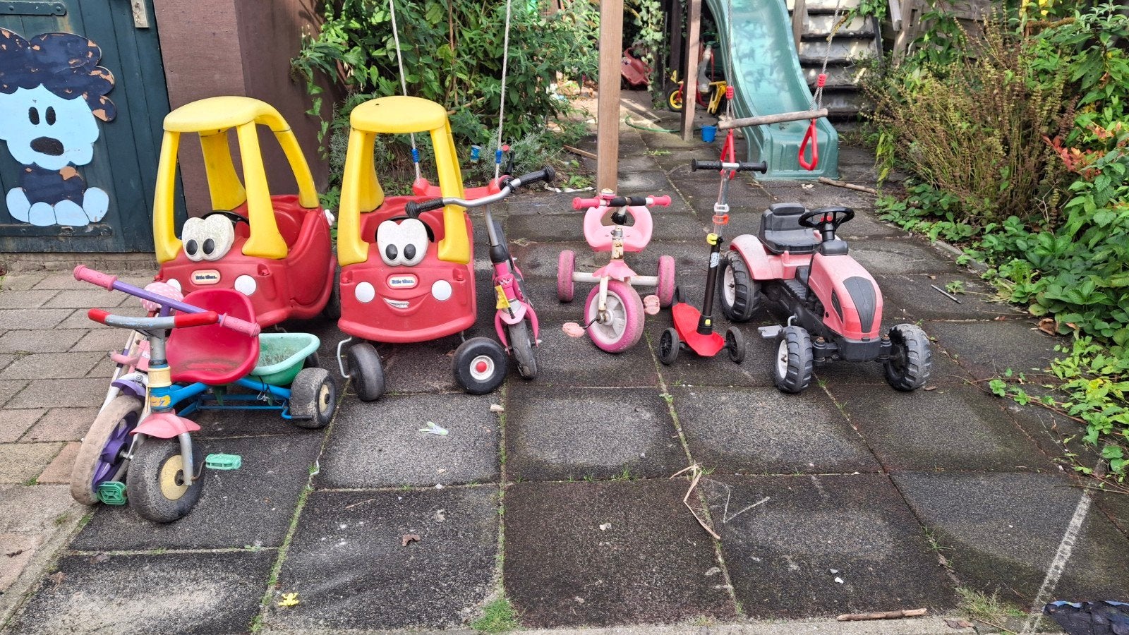 Diverse kinderbuitenspeelgoed: loopauto's, driewielers, Ophalen, Gebruikt, Loopvoertuig