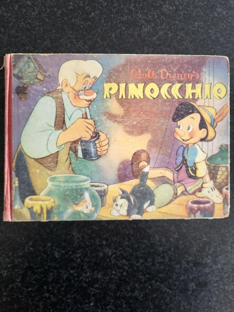 Walt Disney's Pinokkio - Vintage Sprookjesboek, Ophalen of Verzenden
